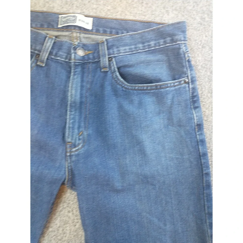 Signature by Levi Strauss & Co Mens Regular Fit Straight Leg Blue Jeans 32x29